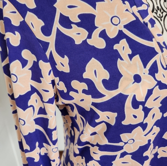 Diane Von Furstenberg Long Sleeve Silk Reina Dress Size 8 - Picture 5 of 13